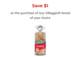 Villaggio Coupons – Save up to $2 off Villagio Bread!