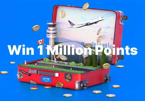 Win 1,000,000 Aeroplan points in this new Aeroplan Canada contest