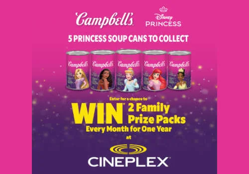 Check Out Some of the Best Deals and Free Samples in Canada | Canadian Free Stuff WIN a Movies for a Year Family Prize Pack at Cineplex! New Campbells Contest