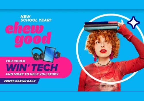 Win daily tech prizes in this new Excel contest- Excel Back to School Contest -INSTANT WIN prizes with Excel Gum