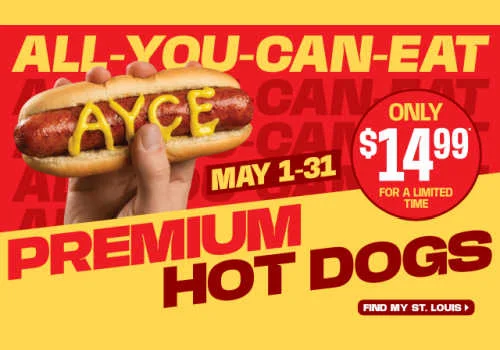 Check Out Some of the Best Deals and Free Samples in Canada | Canadian Free Stuff All you can eat hot dogs at St Louis