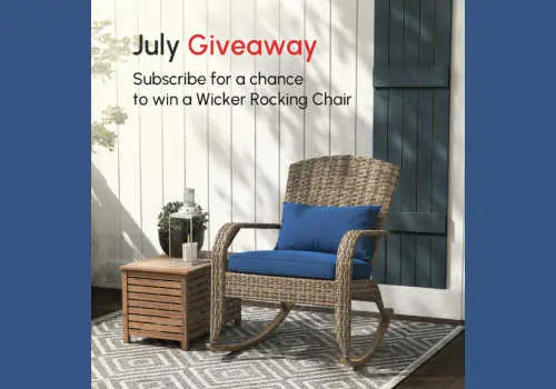 Check Out Some of the Best Deals and Free Samples in Canada | Canadian Free Stuff Aosom Giveaway Contest: Win a Wicker Rocking Chair!