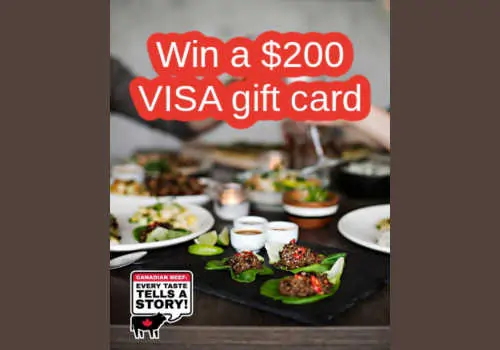 Win a $200 VISA gift card in this new Canadian Beef Contest
