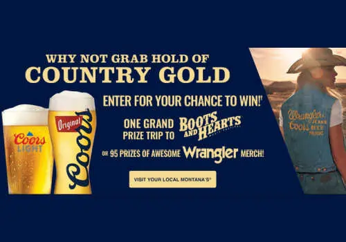 WIN a Boots & Hearts Grand Prize or 1 of 95 prizes of FREE Wrangler merch! New Montanas BBQ Contest
