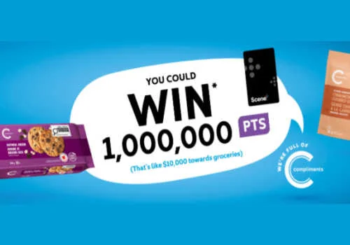 Check Out Some of the Best Deals and Free Samples in Canada | Canadian Free Stuff Win 1,000,000 Scene+ points in this new Scene contest -Compliments Cookie contest