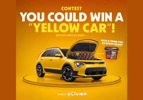 Check Out Some of the Best Deals and Free Samples in Canada | Canadian Free Stuff Win a YELLOW car with a trunkload of baked beans in this new St. Hubert Conitest -Win a Kia Nero car -St Hubert Canada Contest