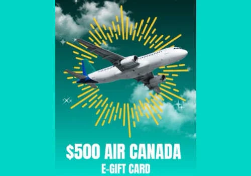 Win a $500 Air Canada gift card in this new Air Canada Contest