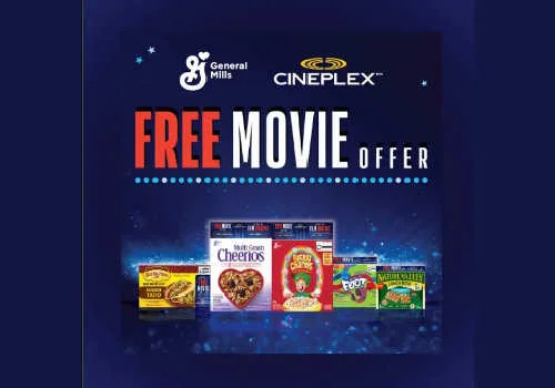 Check Out Some of the Best Deals and Free Samples in Canada | Canadian Free Stuff Get a Free Cineplex Movie with General Mills Offer