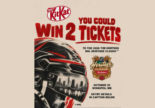 Check Out Some of the Best Deals and Free Samples in Canada | Canadian Free Stuff KitKat Contest Canada: Win tickets to the 2026 Tim Hortons NHL Heritage Classic