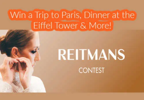 New Reitmans contest for Canada- Win a Trip for 2 to Paris