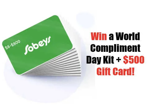 Check Out Some of the Best Deals and Free Samples in Canada | Canadian Free Stuff Find how to enter this latest Sobeys contest to win a World compliment day kit plus a $500 Sobeys Canada gift card.