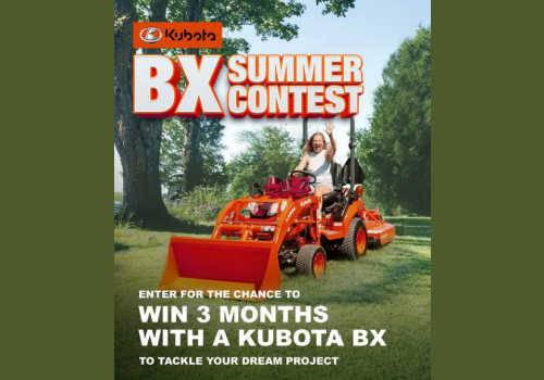 Win 3 Months with a Kubota Tractor in this new Kubota Canada Contest -Enter today and you may WIN!