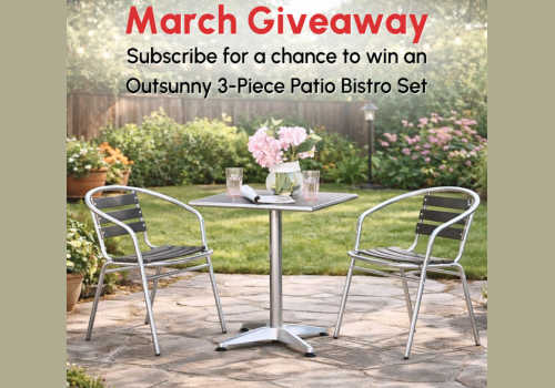 Check Out Some of the Best Deals and Free Samples in Canada | Canadian Free Stuff Aosom Giveawaty Contest for Canada -win an Outsunny 3-piece bistro set from Aosom Canada