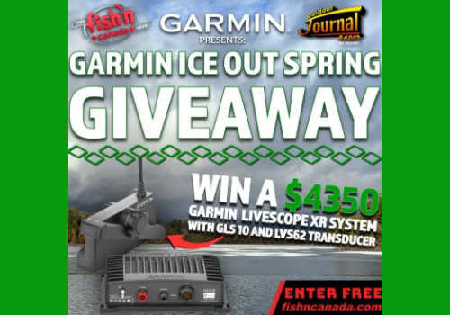 New Fish'N Canada Contest -win a Garmkin LiveScope XR System in thie new Fish N Canada Contest