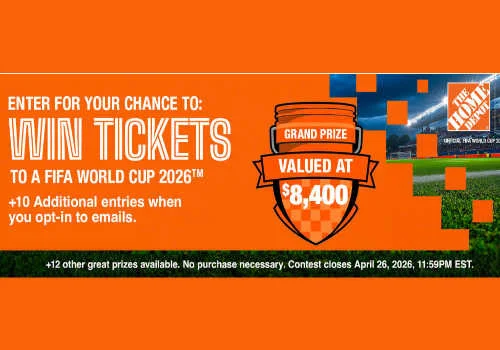 Check Out Some of the Best Deals and Free Samples in Canada | Canadian Free Stuff New Home Depot Canada Contest -Win tickets to FIFA World cup 2026