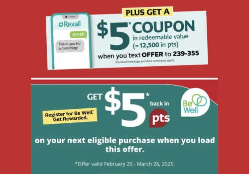 Check Out Some of the Best Deals and Free Samples in Canada | Canadian Free Stuff Rexall Canada promo -Get a $5.00 Rexall coupon -Sign up for the Rexall Drug Store rewareds program -Be Well Rexall
