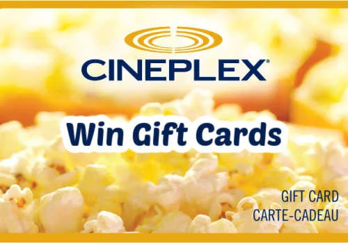 Win Cineplex gift cards in this new Cineplex Canada Contest