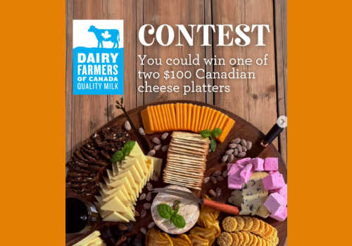 Check Out Some of the Best Deals and Free Samples in Canada | Canadian Free Stuff Dairy farmers of Canada Contest-win 1 of 2 $100 Cheese platters