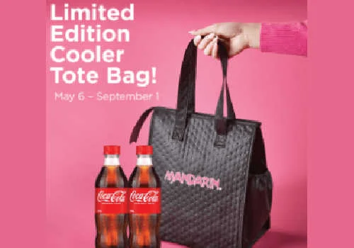 Check Out Some of the Best Deals and Free Samples in Canada | Canadian Free Stuff Receive a FREE Cooler Tote Bag and 2 Cokes when you spend $70 or more before taxes and fees on Take-Out and Delivery. Mandarin Restaurant promo