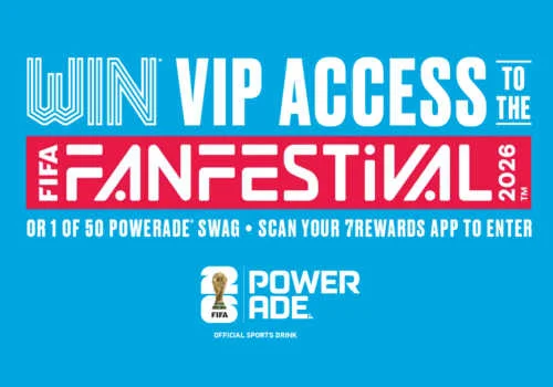 Check Out Some of the Best Deals and Free Samples in Canada | Canadian Free Stuff Win VIP access to the fan festival 2026 or 1 of 50 Powerade swag packs in this new 7-eleven Contest