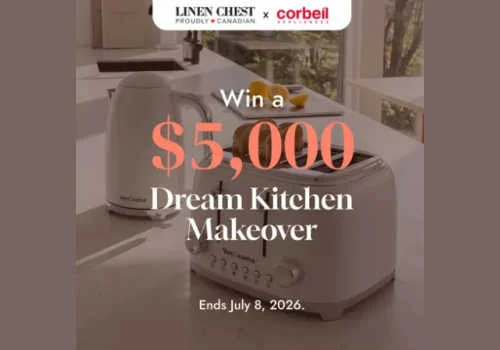 Check Out Some of the Best Deals and Free Samples in Canada | Canadian Free Stuff WIn a $5000 kitchen refresh from Linen Chest Contest