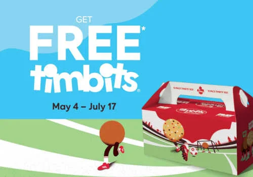 Check Out Some of the Best Deals and Free Samples in Canada | Canadian Free Stuff Free Timbits at Tim Hortons Canada