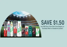 Dove Coupons Canada: Save $1.50 on any Dove, Dove Men + Care, Degree, or Axe Body Wash