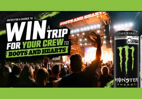 Check Out Some of the Best Deals and Free Samples in Canada | Canadian Free Stuff Win a Trip to Boots & Hearts in this new Monster Energy Contest