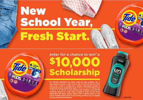 Check Out Some of the Best Deals and Free Samples in Canada | Canadian Free Stuff Win a $10,000 scholarship with Tide