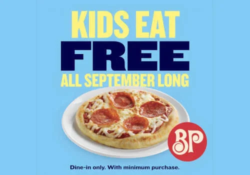 Check Out Some of the Best Deals and Free Samples in Canada | Canadian Free Stuff Kids eat free at Boston Pizzza