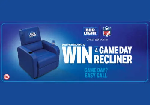 Check Out Some of the Best Deals and Free Samples in Canada | Canadian Free Stuff Win a Game Day Recliner in this new Bud Light Contest