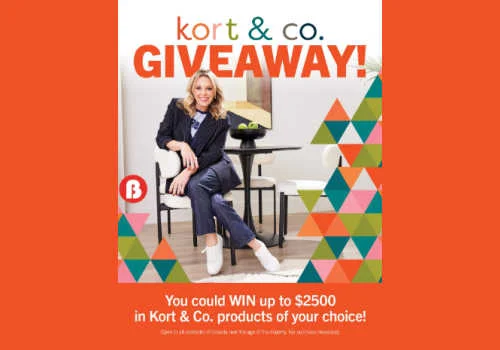 Check Out Some of the Best Deals and Free Samples in Canada | Canadian Free Stuff The Brick Warehouse Contest -Win $2,500 in Kort & Co. products