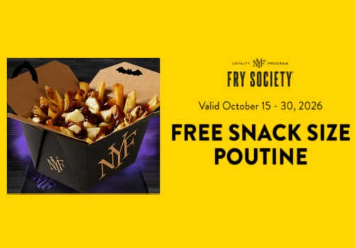 Check Out Some of the Best Deals and Free Samples in Canada | Canadian Free Stuff Get a free snack size poutine at New York Fries Canada