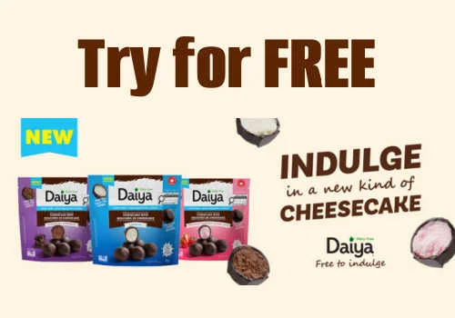 Check Out Some of the Best Deals and Free Samples in Canada | Canadian Free Stuff Free Daiya cheesecake bites from Butterly Canada